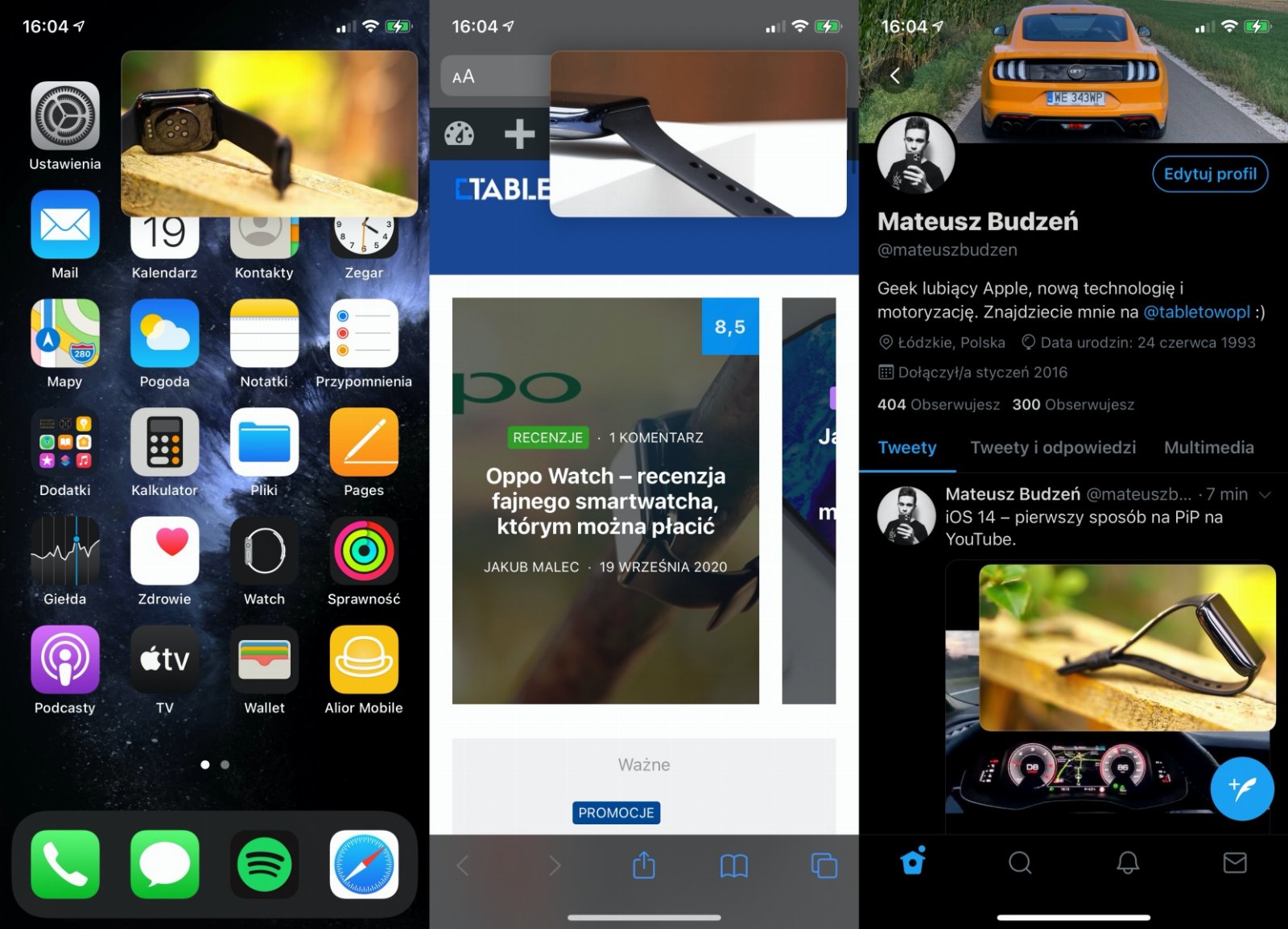 iOS 14 – tryb Picture in Picture.