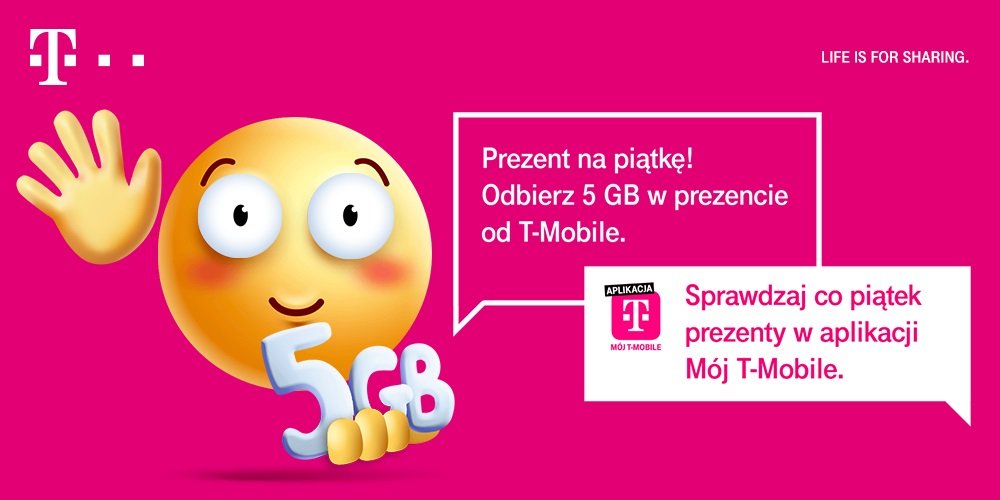 pakiet 5 GB za darmo T-Mobile w ramach akcji Happy Fridays