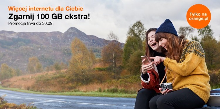 Promocja Orange 100 GB więcej w Planach Mobilnych