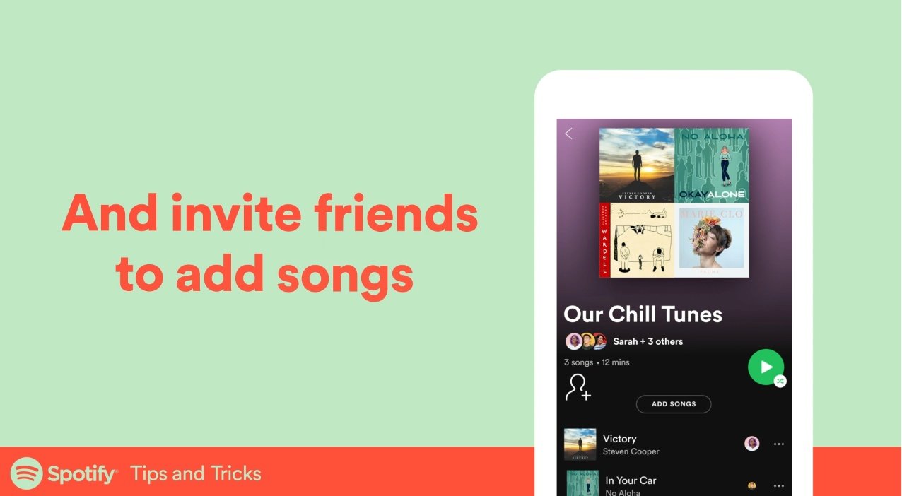 Spotify – współtworzone playlisty.