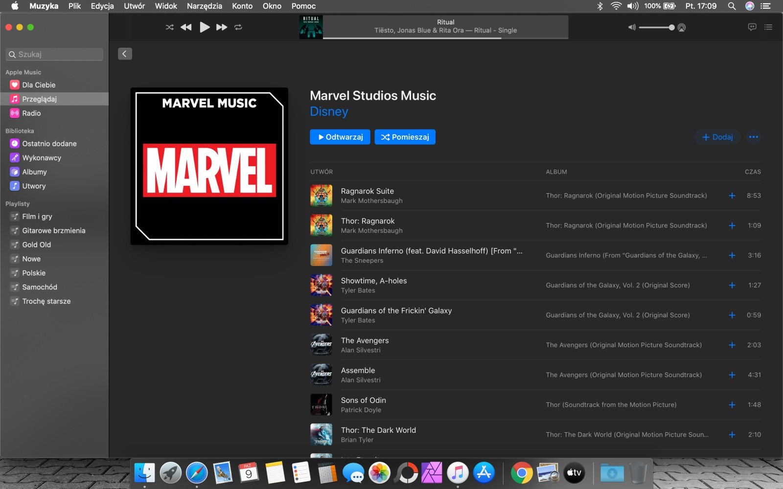 Apple Music – sekcja Disney.