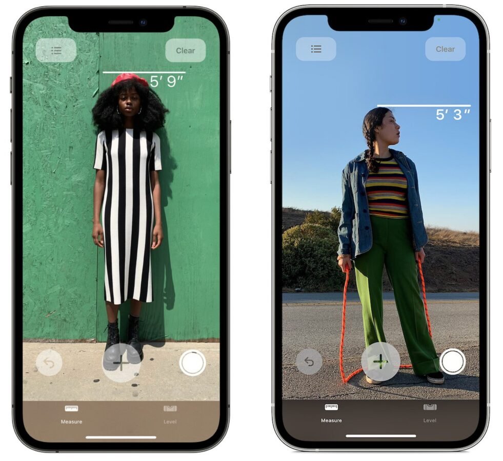 iPhone 12 Pro – aplikacja Miarka.