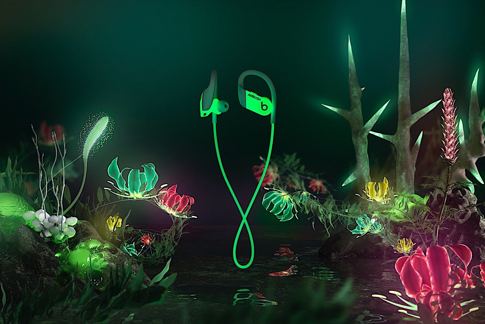 Powerbeats AMBUSH Special Edition são fones de ouvido que brilham no escuro