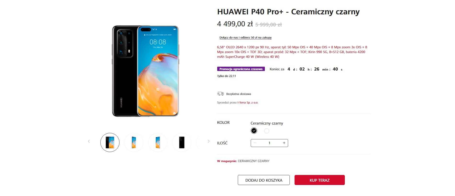 promocja Huawei P40 Pro Plus