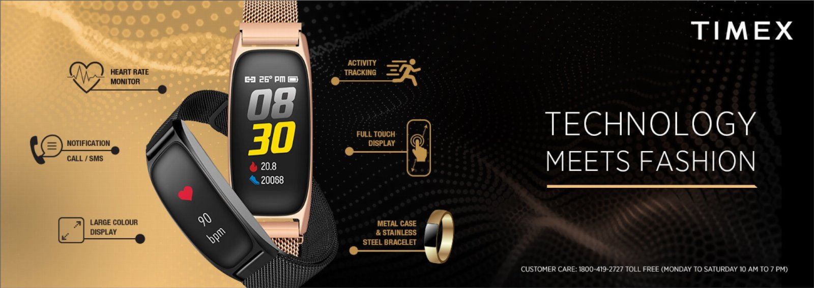 Huami fez uma smartband para a Timex.  Sem caráter pessoal