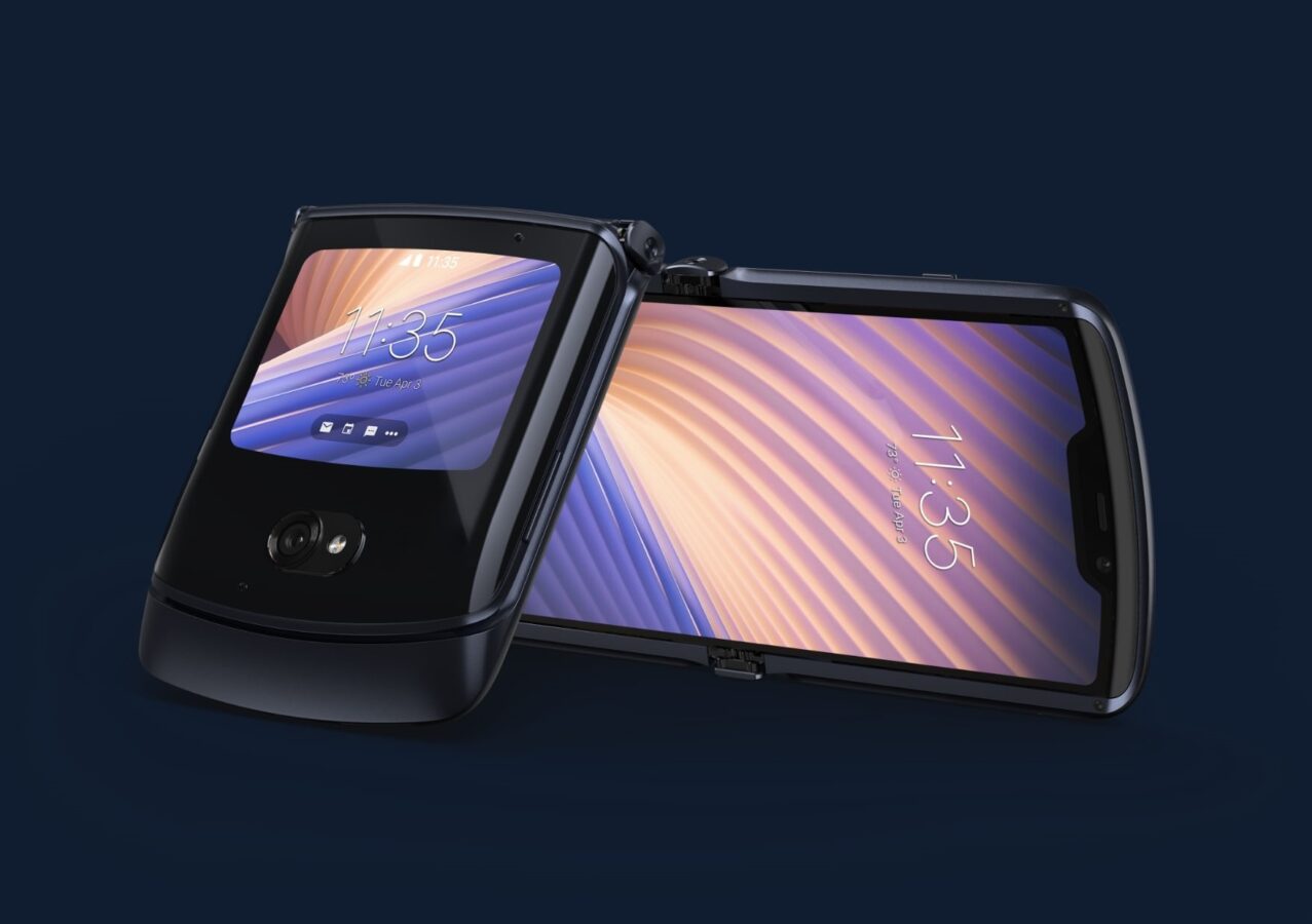 składany smartfon Motorola RAZR 5G foldable clamshell smartphone