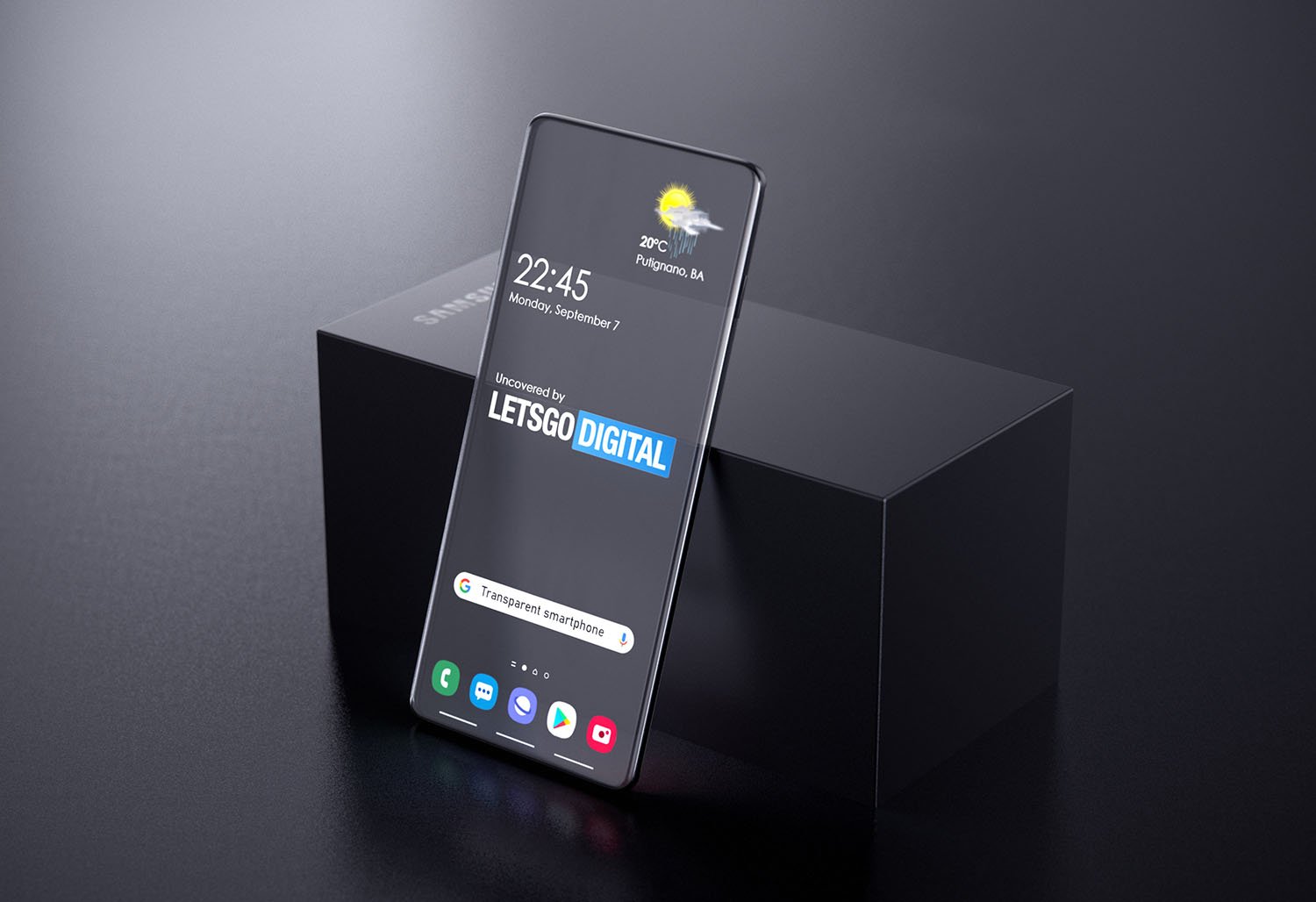 Samsung - przezroczysty telefon