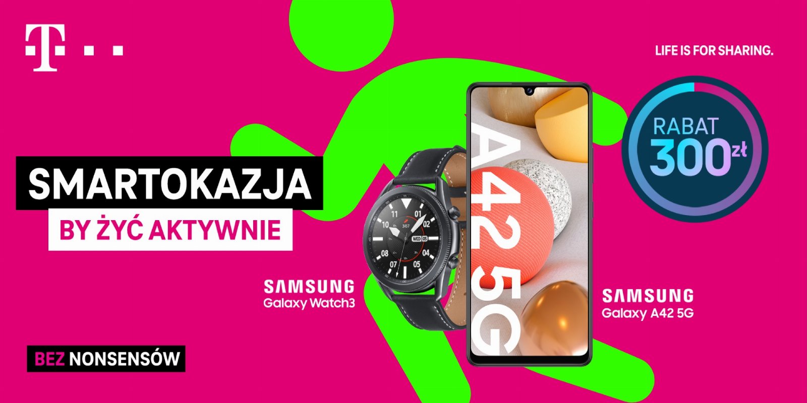 Smartokazje T-Mobile Samsung Galaxy A42 5G Galaxy Watch 3 LTE