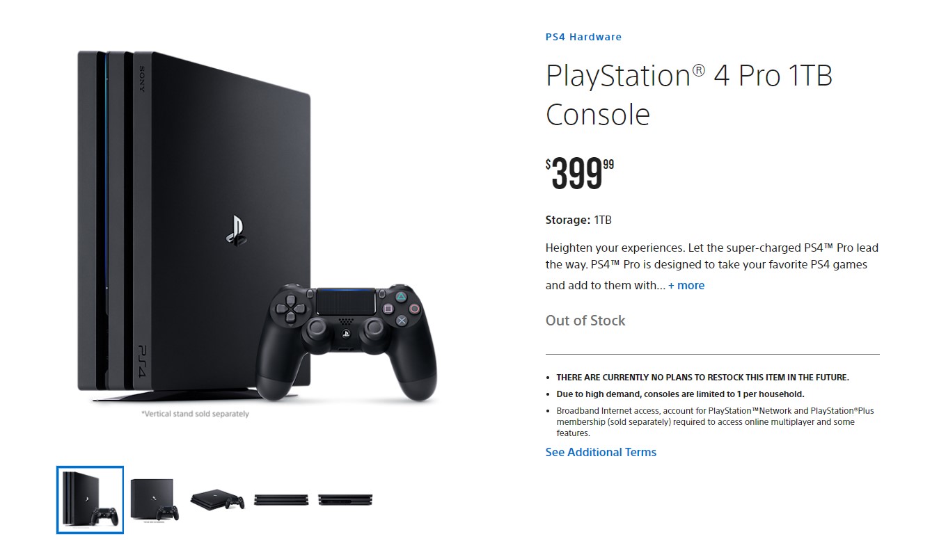 PlayStation 4 Pro koniec sprzedaży