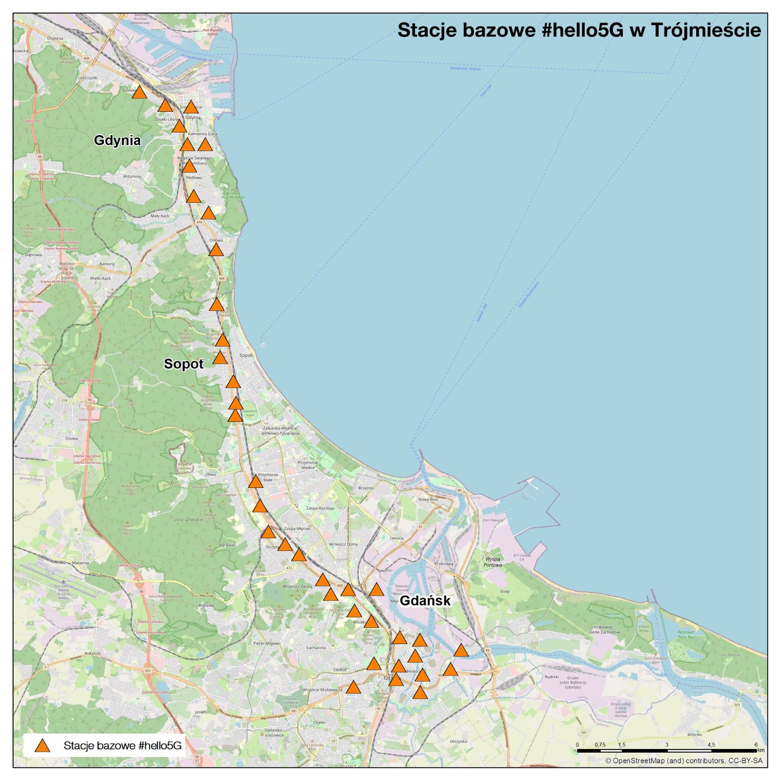 5G Orange Trójmiasto Gdańsk Gdynia Sopot