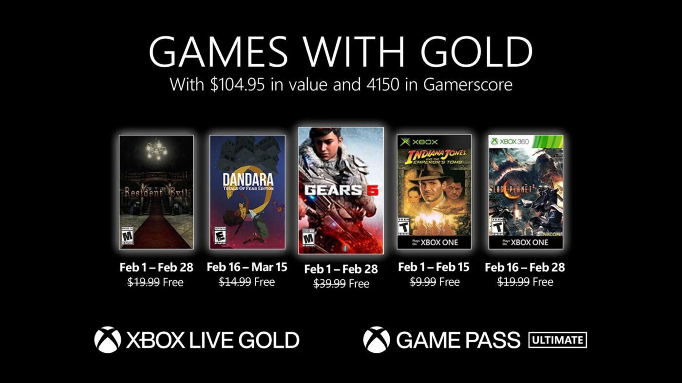 Xbox Games with Gold Luty 2021
