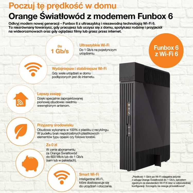 modem Funbox 6 Orange