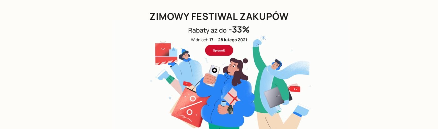 promocja Zimowy Fesiwal Zakupów na huawei.pl