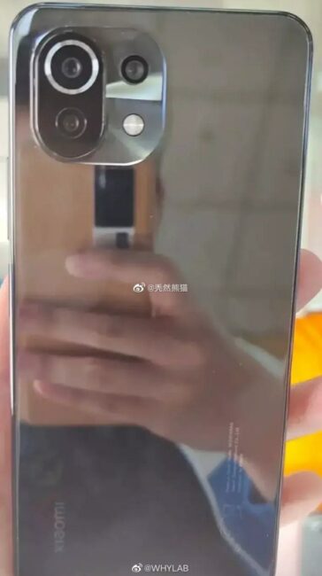 Xiaomi Mi 11 Lite - prawdopodobny wygląd urządzenia
