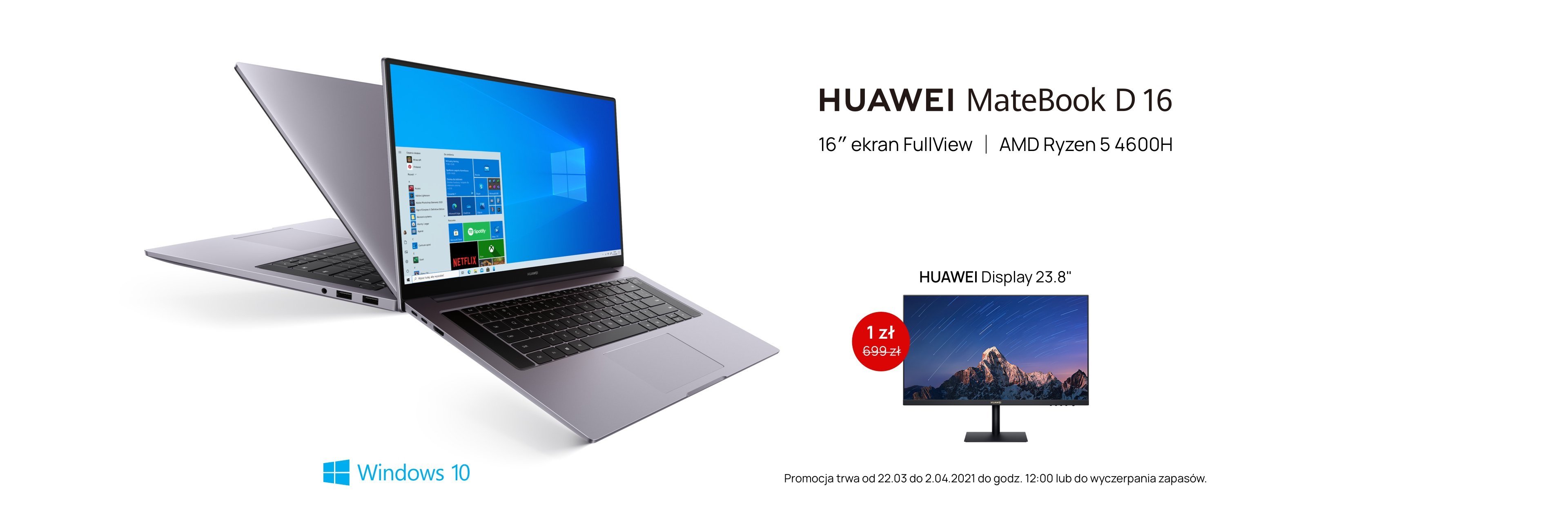 Huawei MateBook D16 premiera Polska oferta przedsprzedażowa promocja