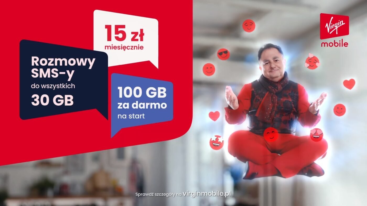 Virgin Mobile promocja GIGAMAKS za pół ceny na trzy miesiące Robert Makłowicz