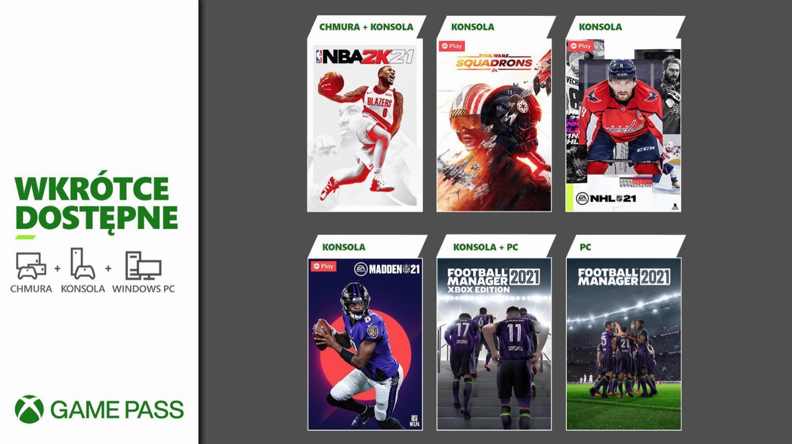 Xbox Game Pass Marzec 2021