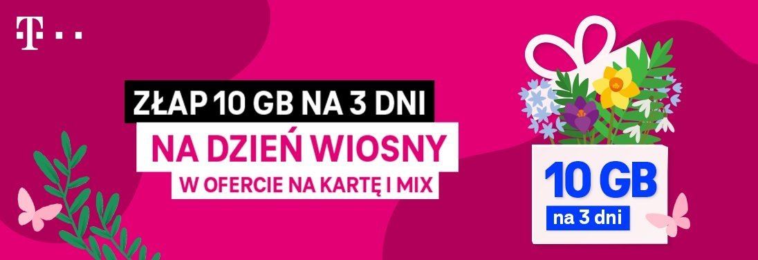 promocja 10 GB na 3 dni za darmo MIX pre paid na kartę marzec 2021 wiosna