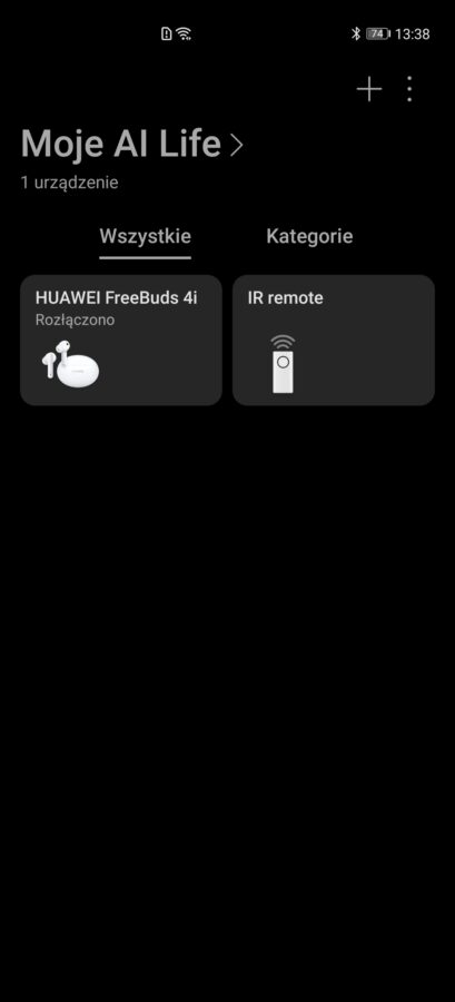 Recenzja Huawei Freebuds 4i - aplikacja AI Life - fot. Tabletowo.pl
