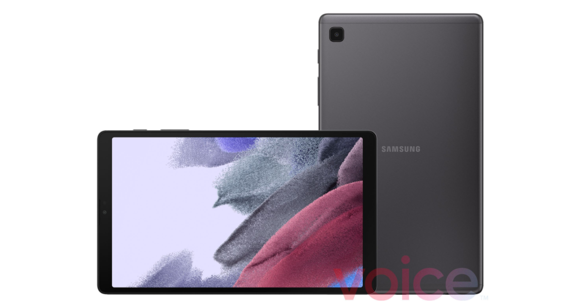 Samsung Galaxy Tab A7 Lite na renderze - fot. EvLeaks