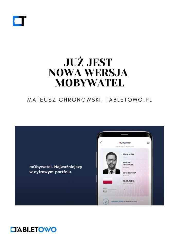 Nowa wersja mObywatel już dostępna