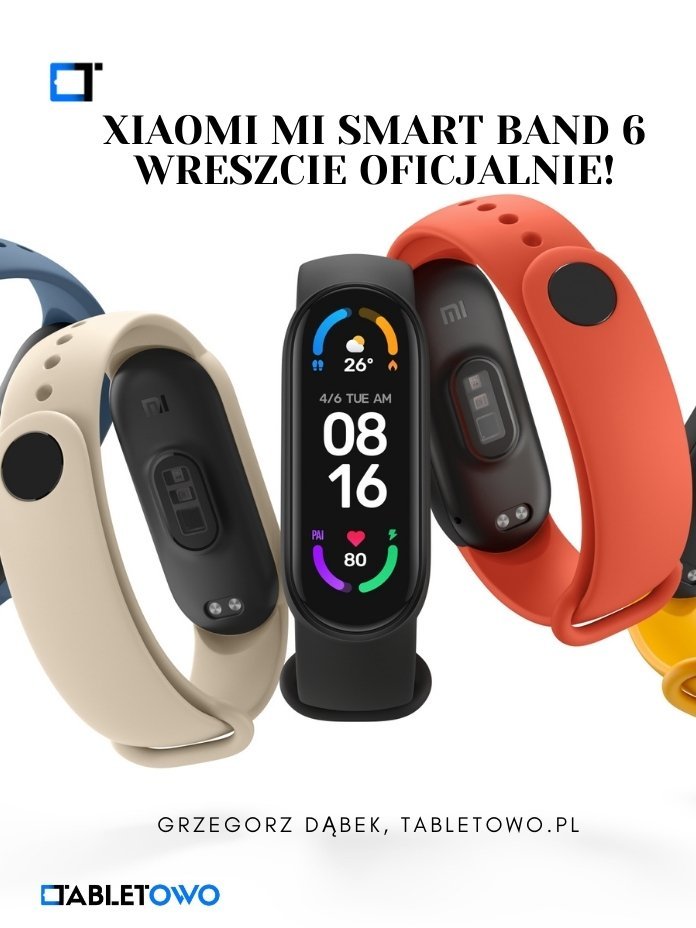 Xiaomi Mi Smart Band 6 oficjalnie!