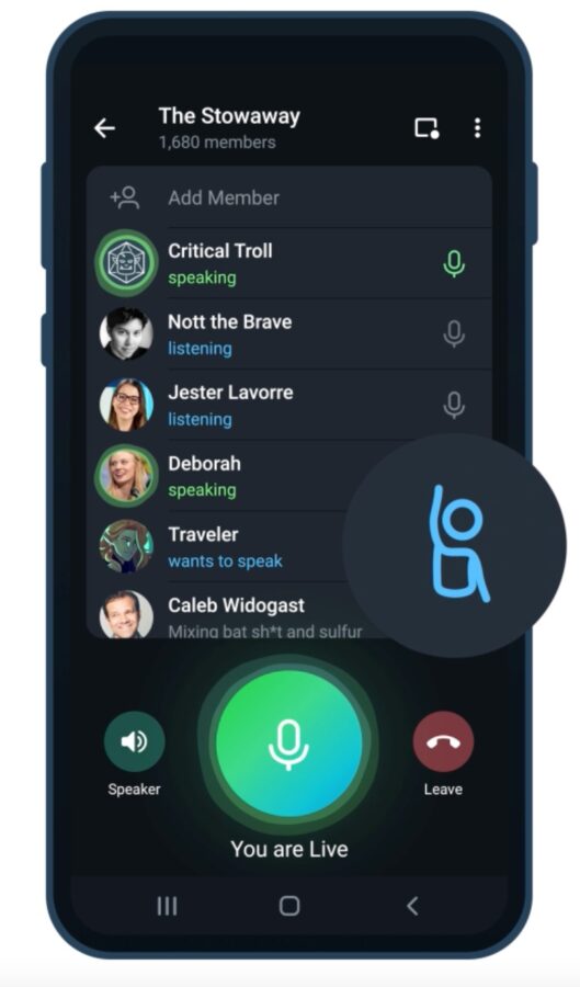 Telegram – czaty głosowe 2.0