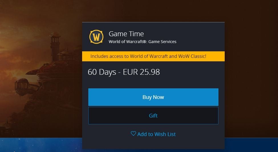 Dwa miesiące w World of Warcaft? Poproszę.