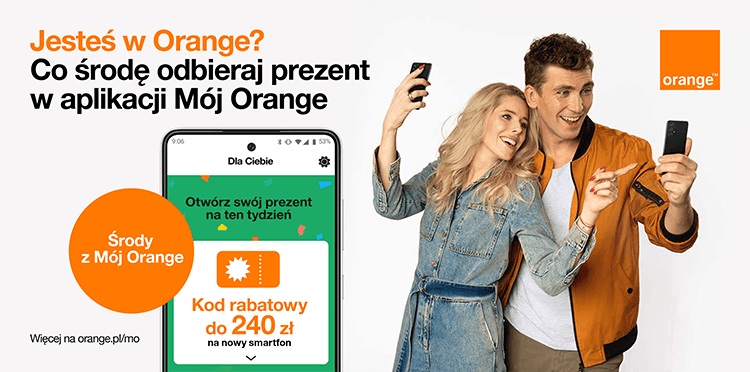 Środy z Mój Orange promocja 240 złotych zniżki na nowy smartfon