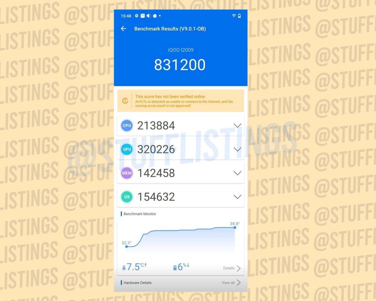 Vivo iQOO 7 Legend AnTuTu score