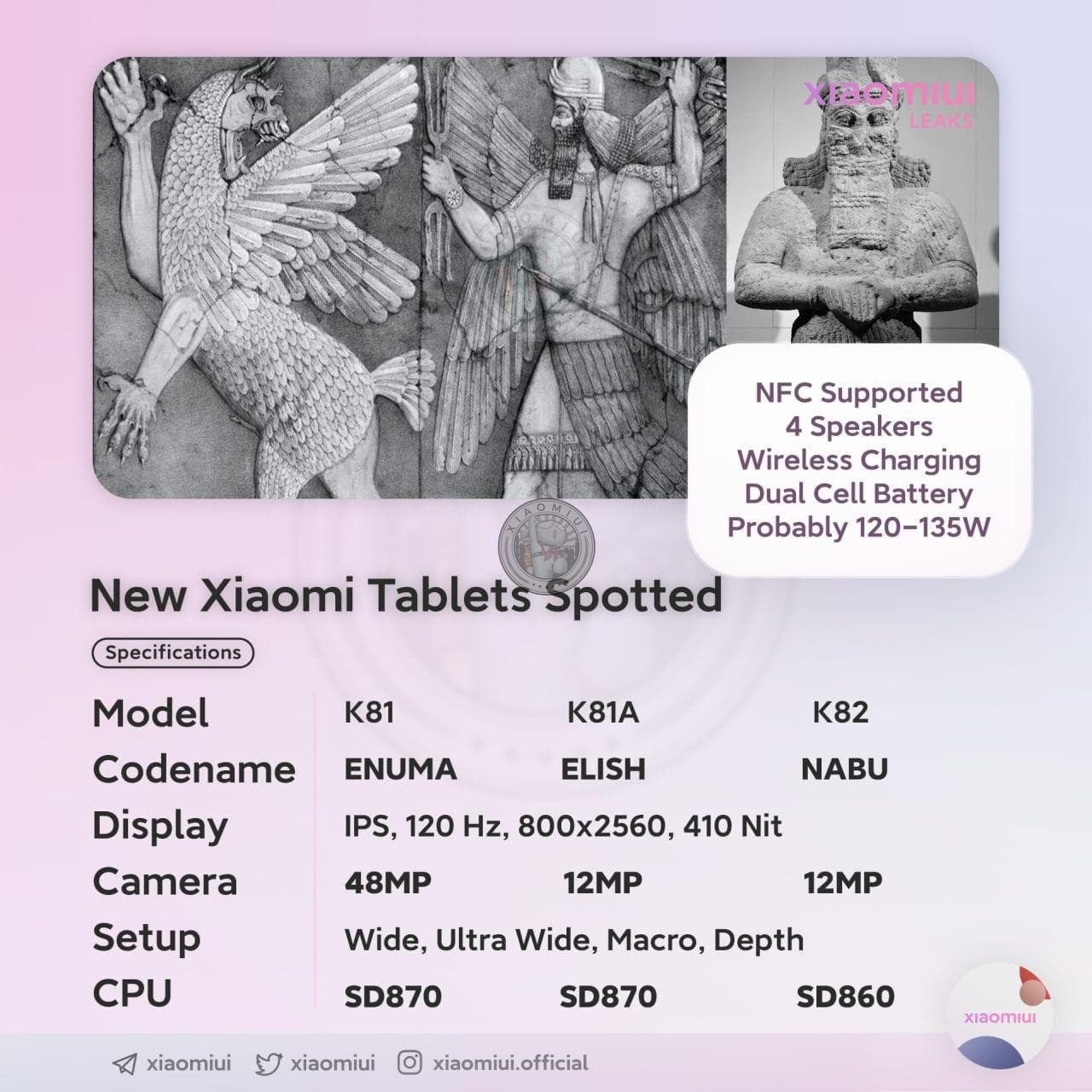 seria Xiaomi Mi Pad 5 series specyfikacja tablet