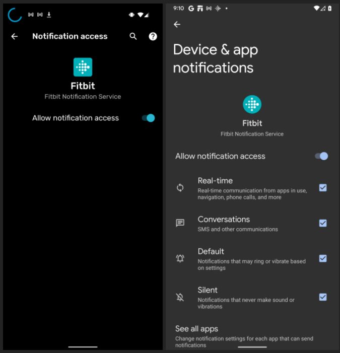 Zmiana w nasłuchiwaniu powiadomień - Android 12 DP 3 - fot. Android Police