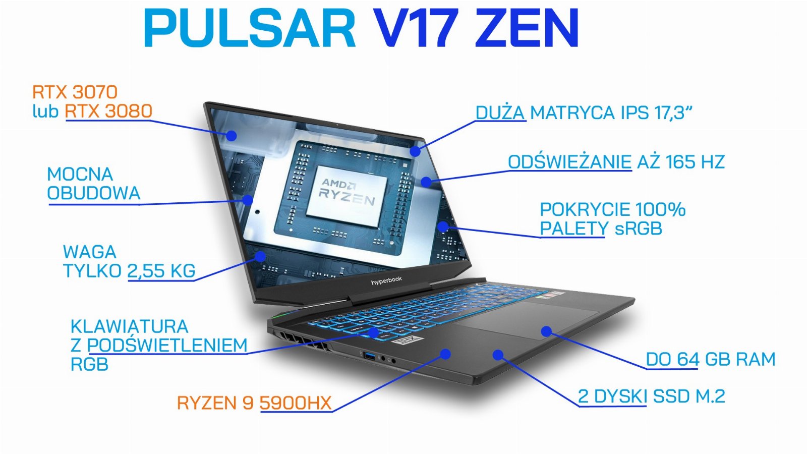 Hyperbook Pulsar V17 ZEN laptop