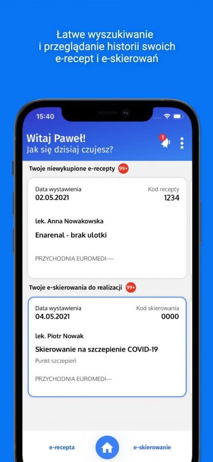 aplikacja mojeIKP Internetowe Konto Pacjenta na iOS