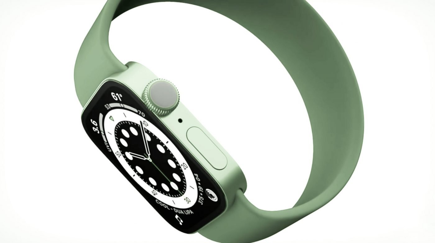 Apple watch series 7 smartwatch render