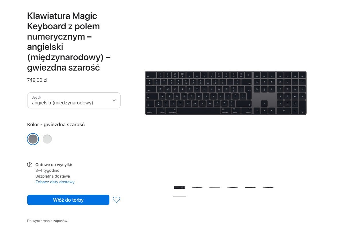 Apple iMac Pro akcesoria