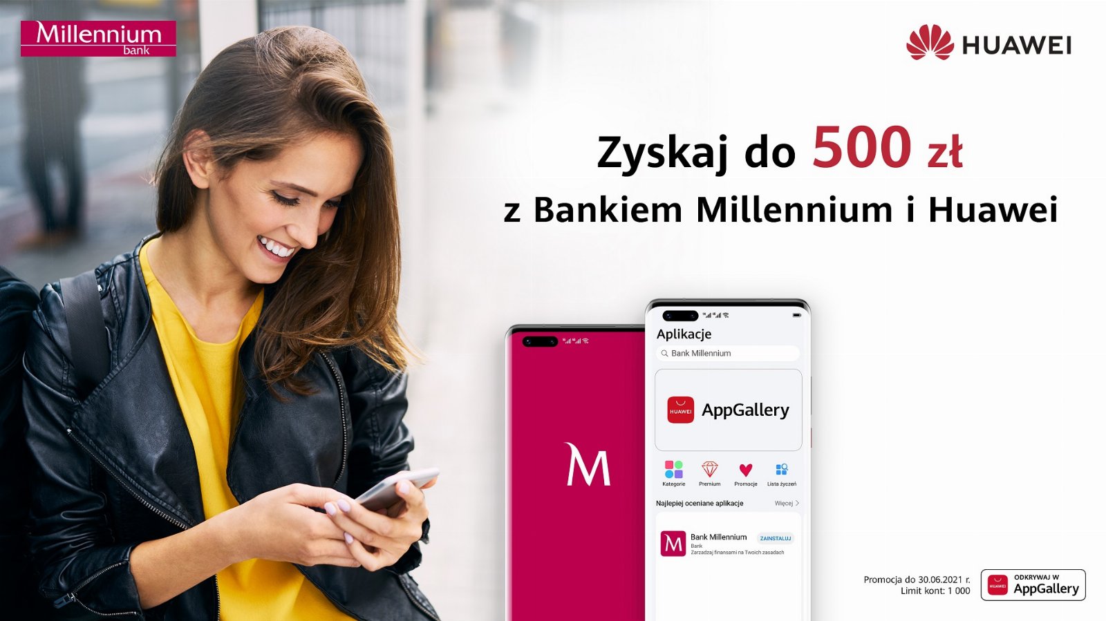 promocja Huawei Millennium premia do 500 złotych