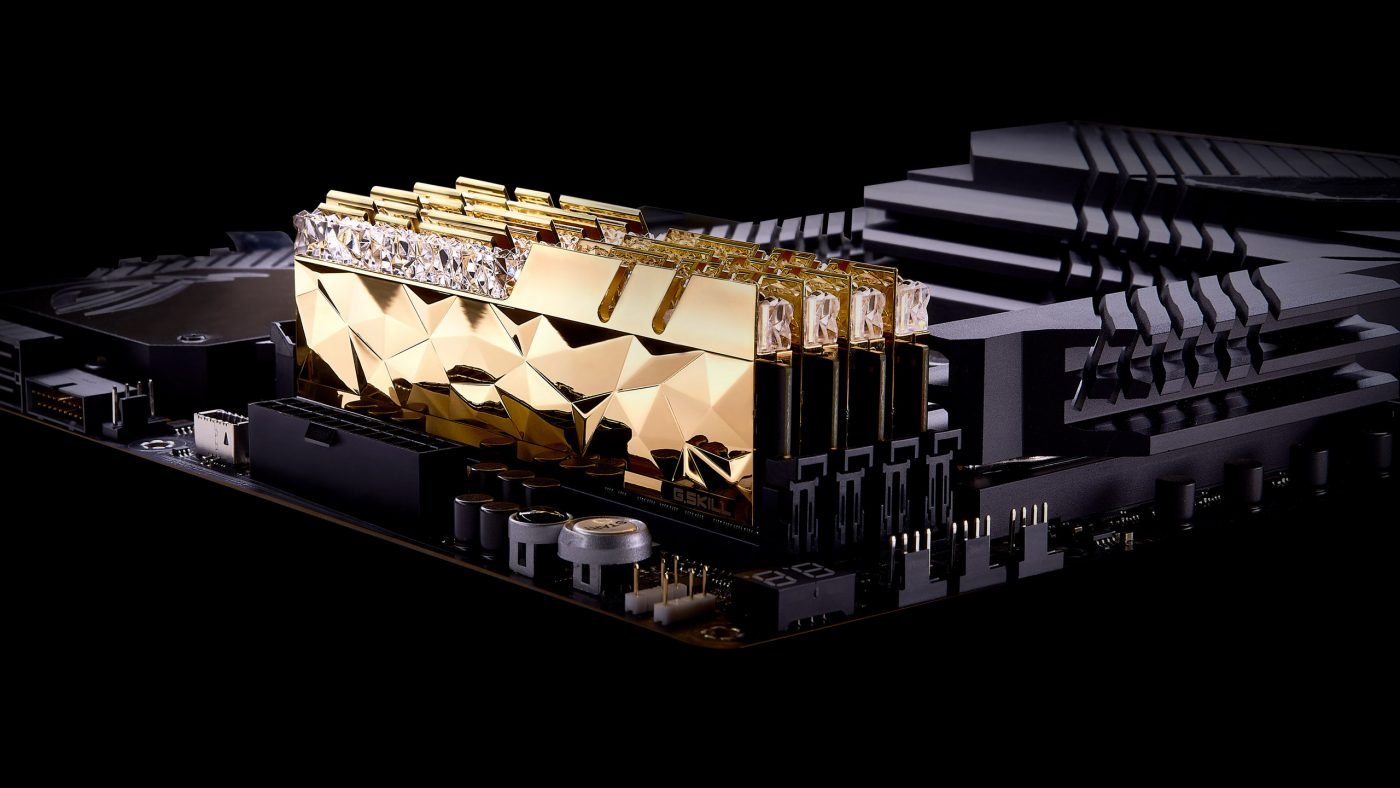 Aparência real, alta velocidade de clock e baixa latência.  G.Skill apresenta a memória Trident Z Royal Elite