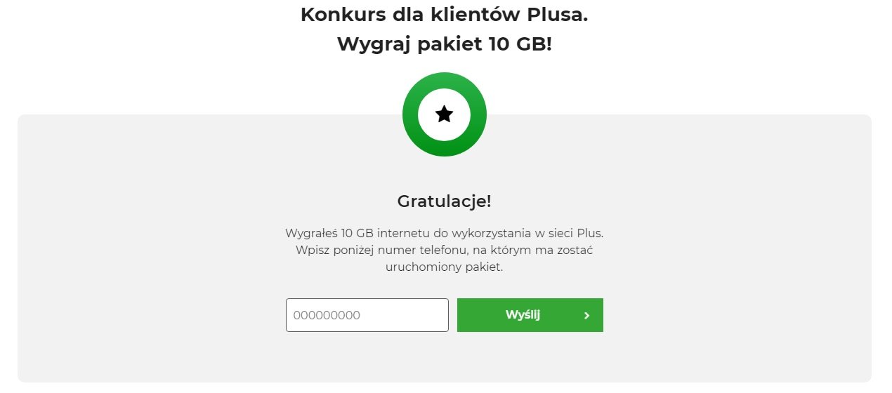 promocja quiz o 5G Plus