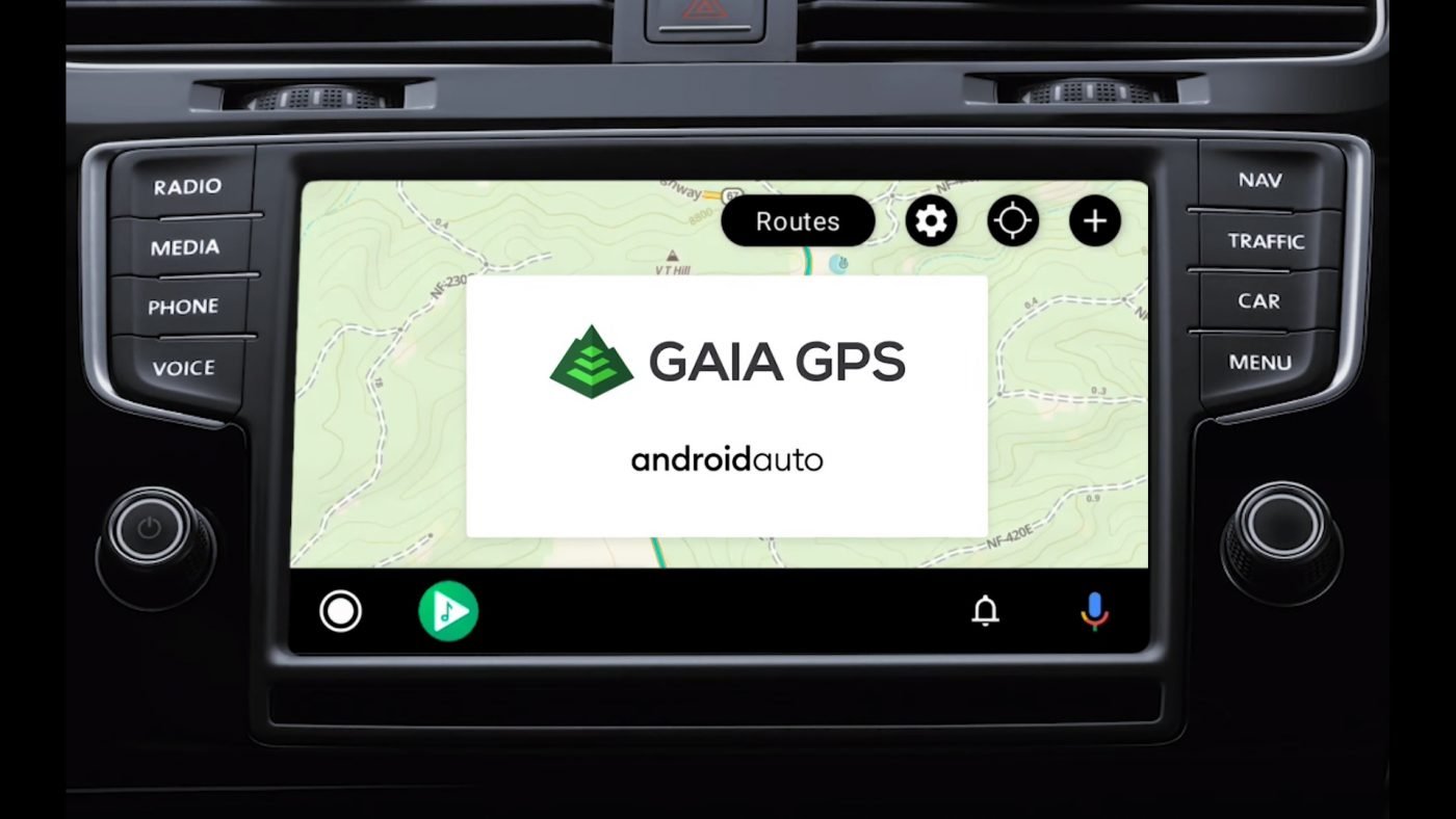 Gaia GPS Android Auto