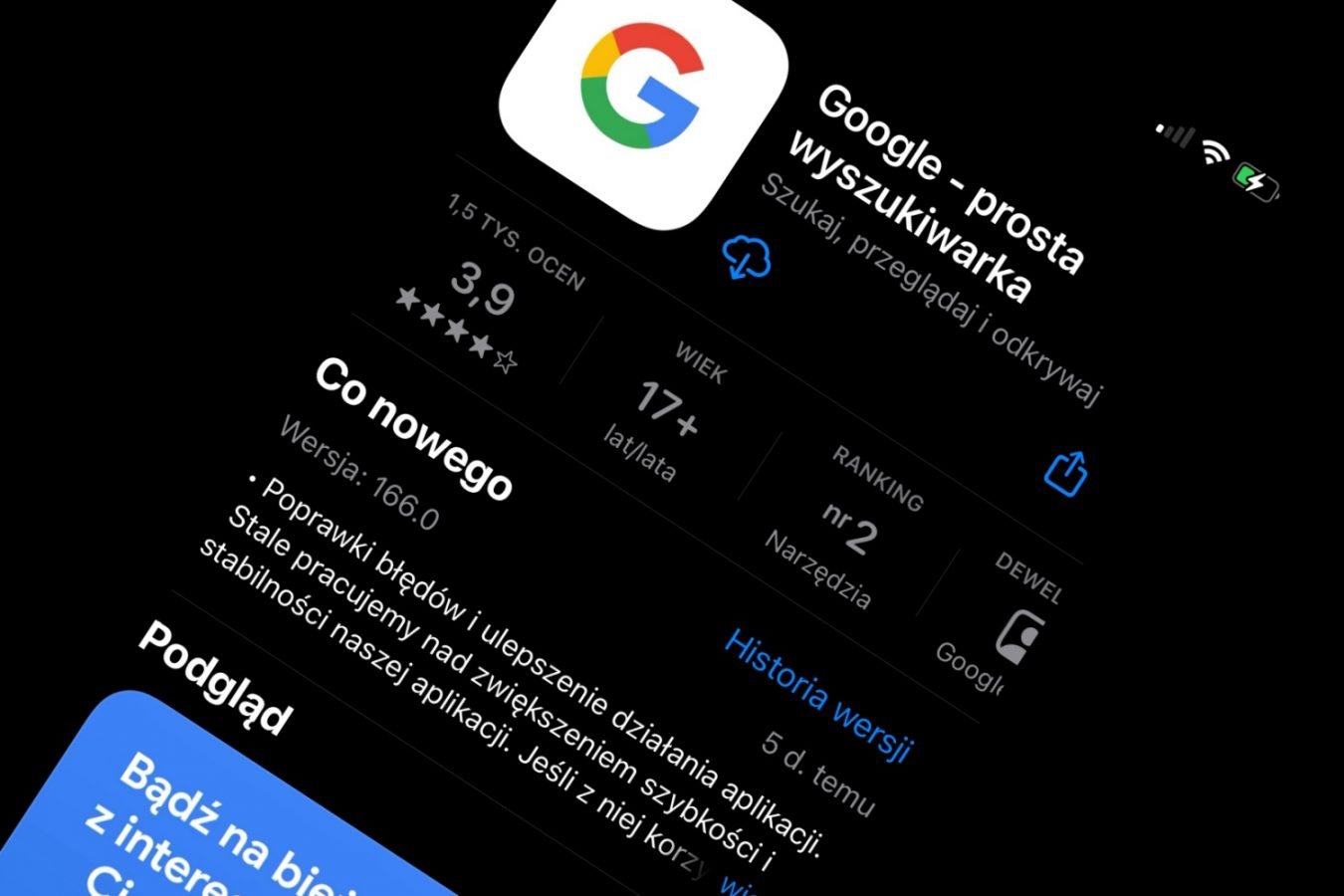 google ios aplikacja app store