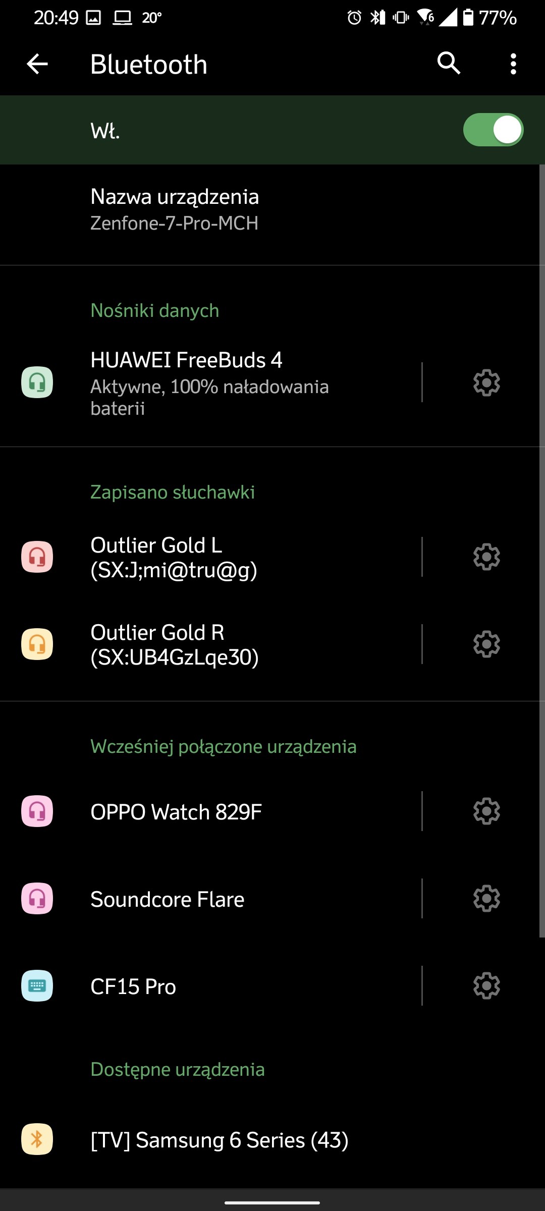 Recenzja Huawei Freebuds 4 - Parowanie z Androidem - fot. Tabletowo.pl