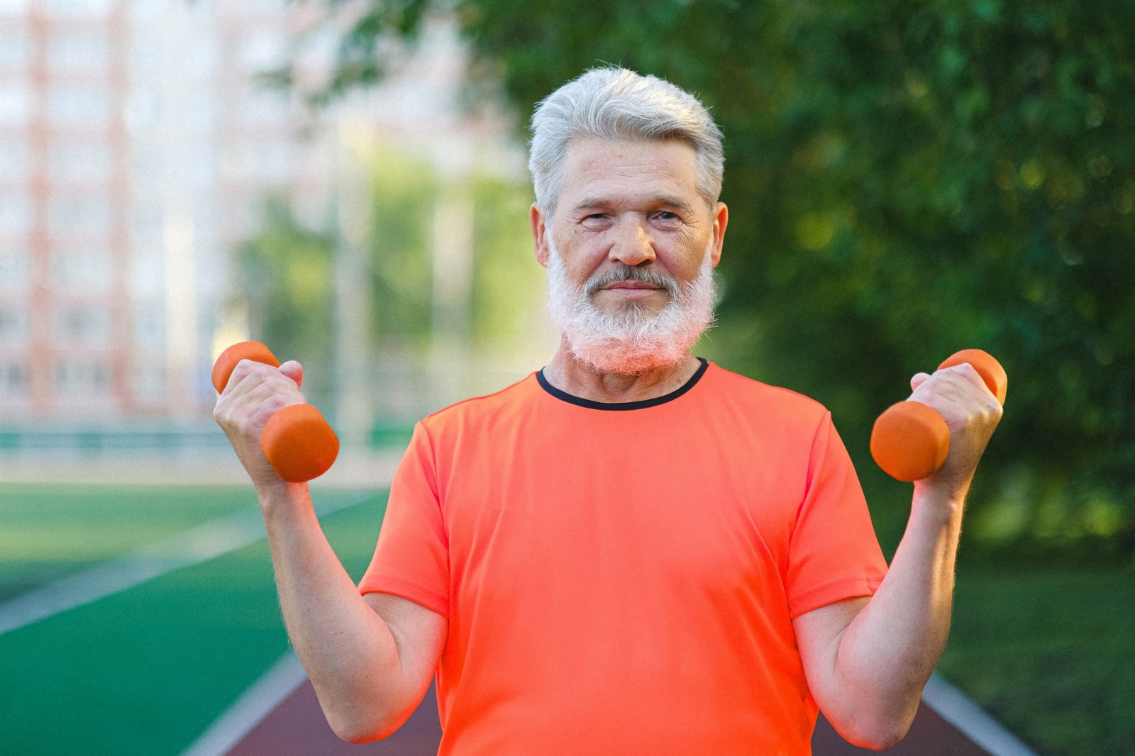 man men mężczyzna dziadek siłacz trening sport strong