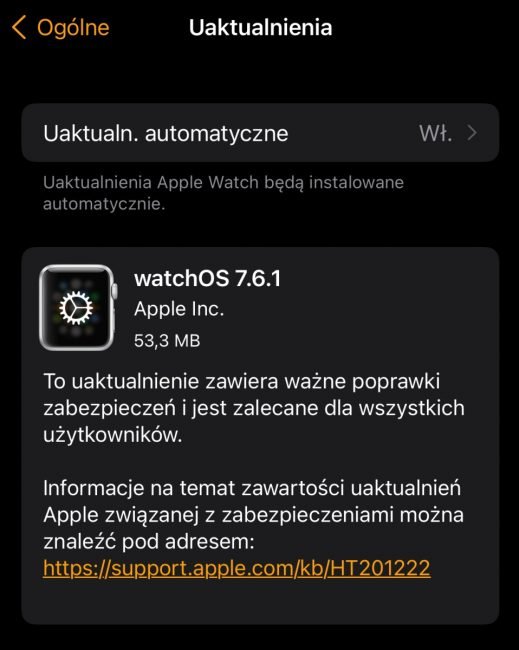 watchOS 7.6.1