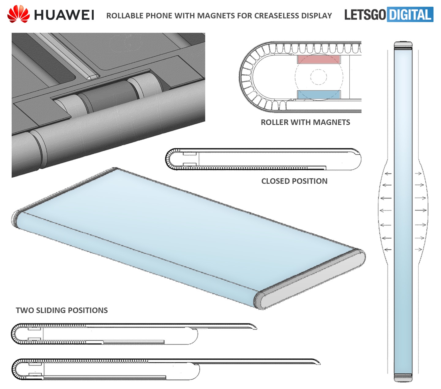 Huawei składany smartfon patent