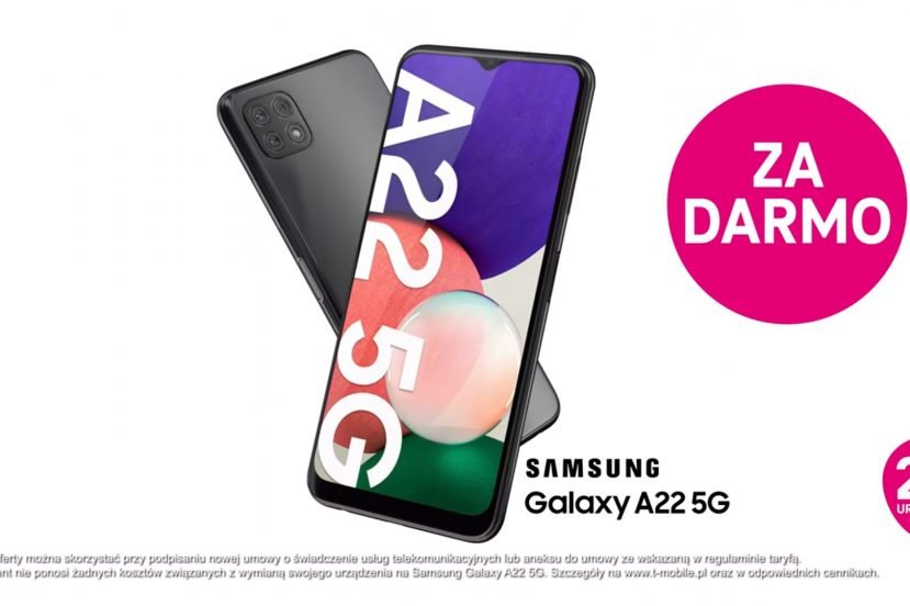 Samsung Galaxy A22 5G bez dodatkowych opłat 25. urodziny T-Mobile