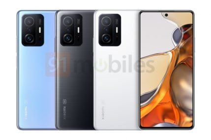 Xiaomi 11T Pro render