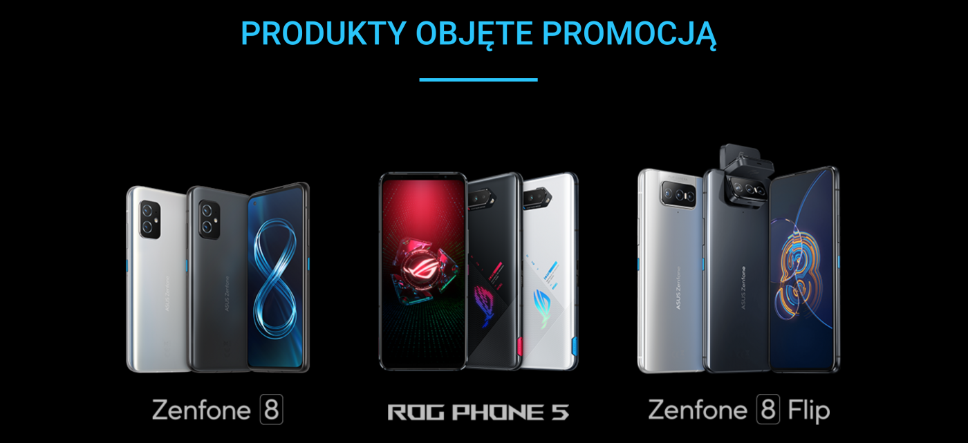 Produkty objęte promocją Asusa