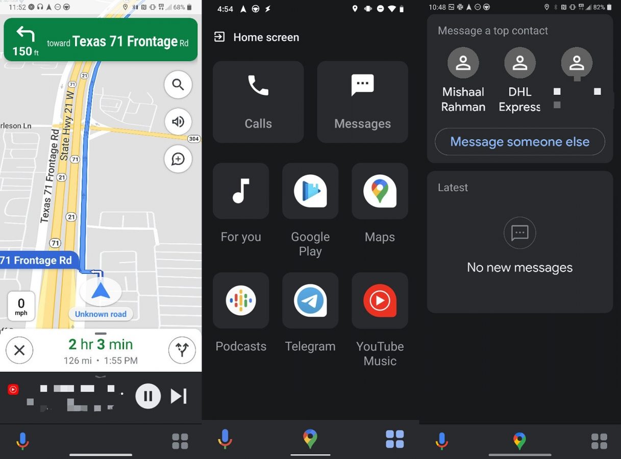 Android Auto Asystent Google
