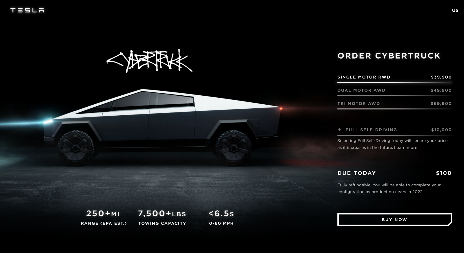 Cybertruck opóźniony do 2022 roku